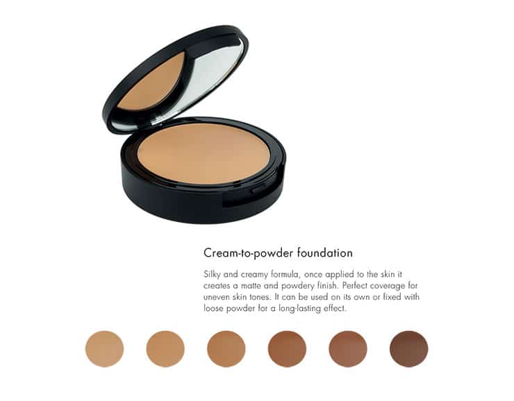 Cream-to-powder foundation